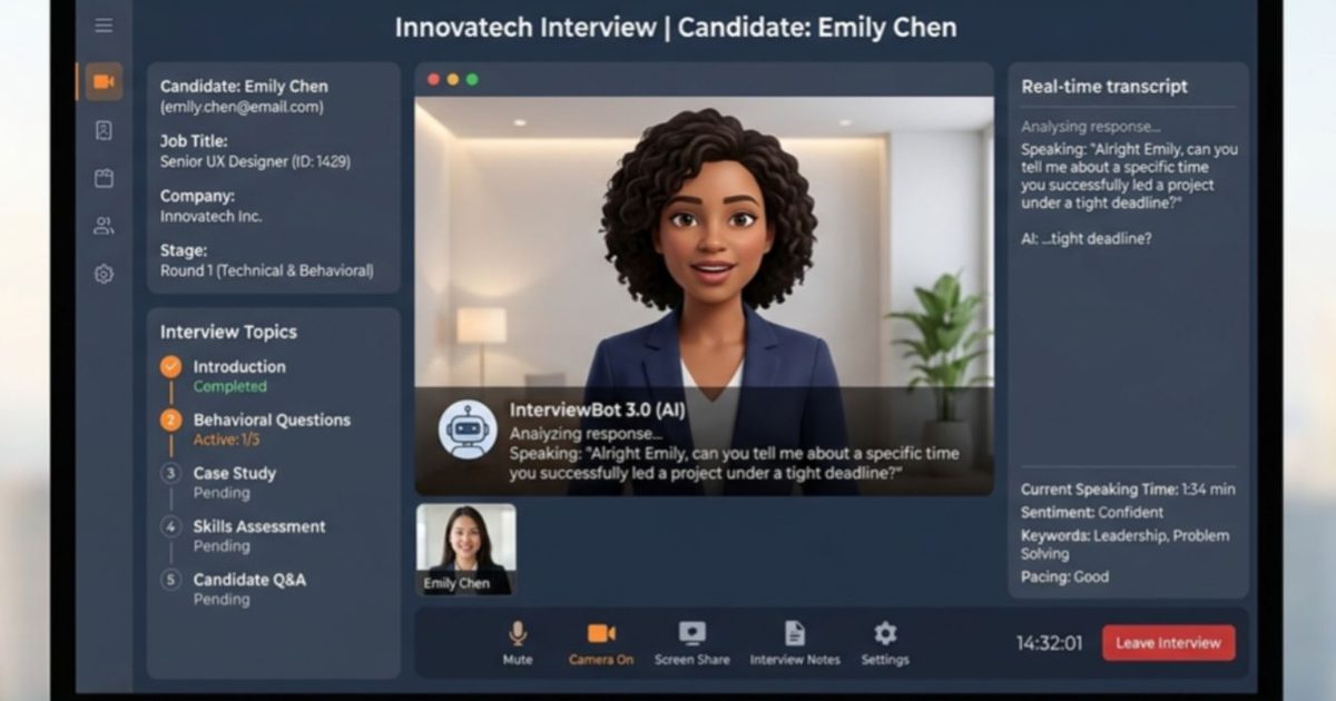 The face on an AI interviewer may matter as much as the decision it makes The face on an AI interviewer may matter as much as the decision it makes