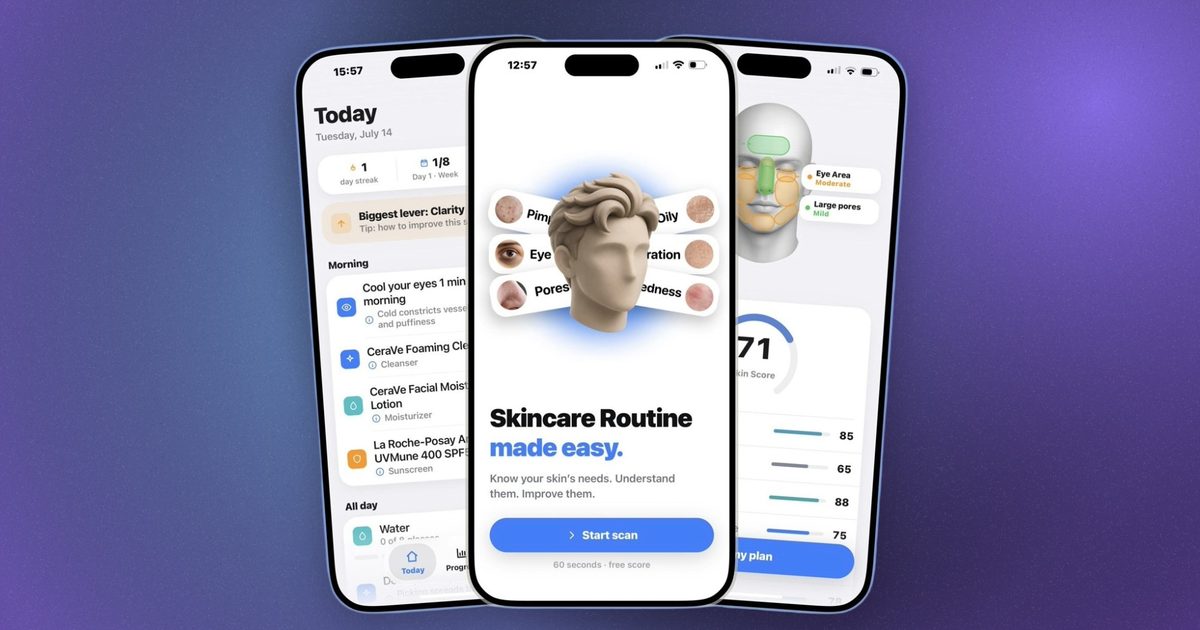 This iPhone app turns a face scan into a personalized skincare routine This iPhone app turns a face scan into a personalized skincare routine