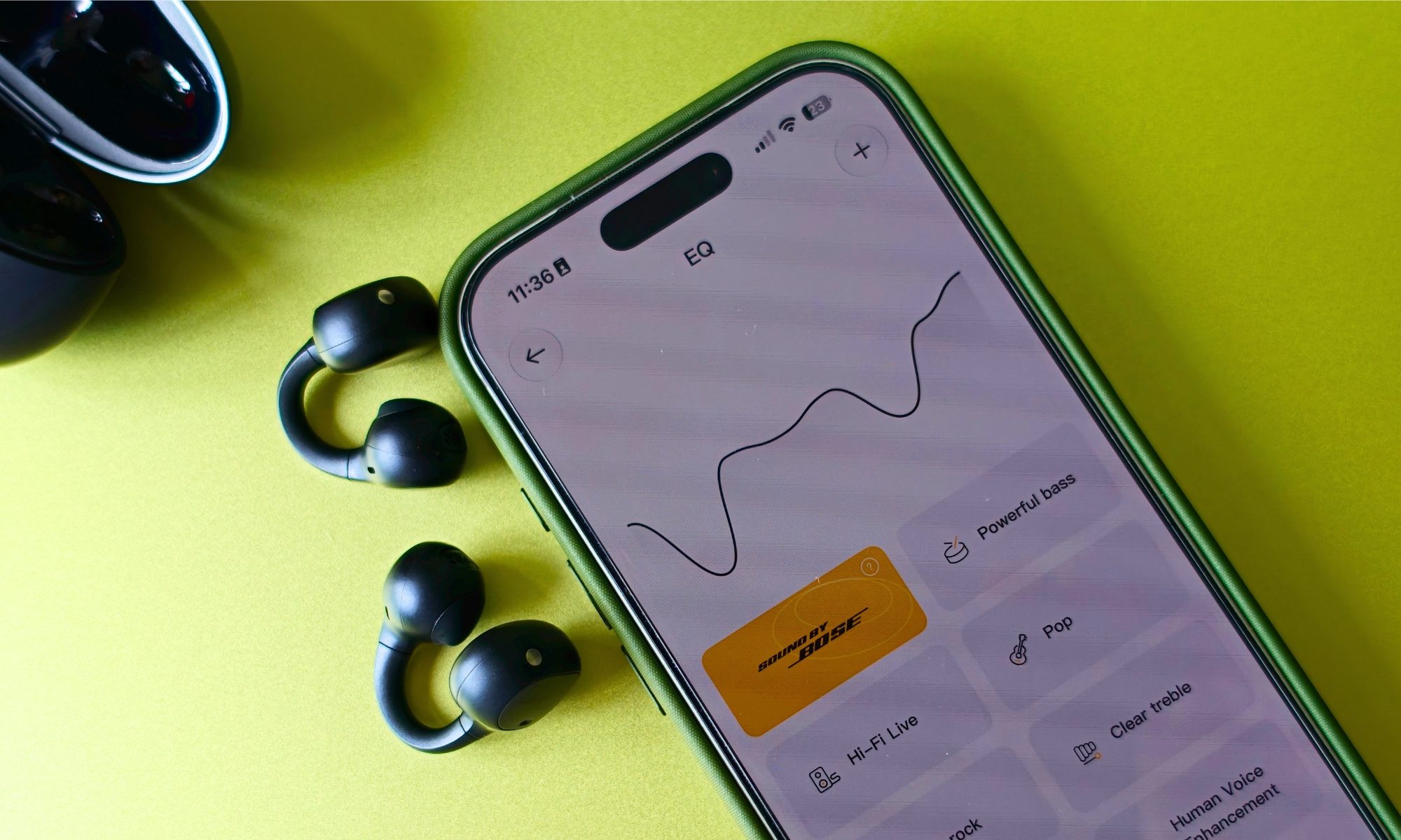 Baseus Inspire XC1 earbuds in black.