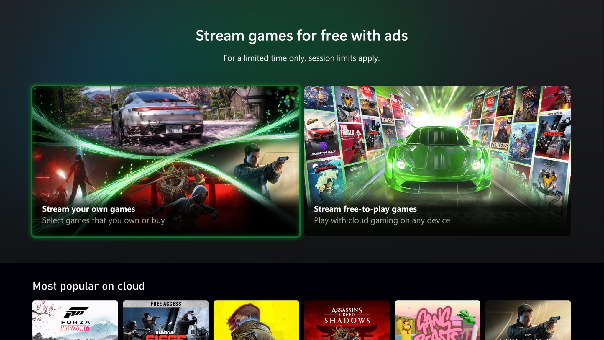 free-Xbox-cloud-gaming-with-ads