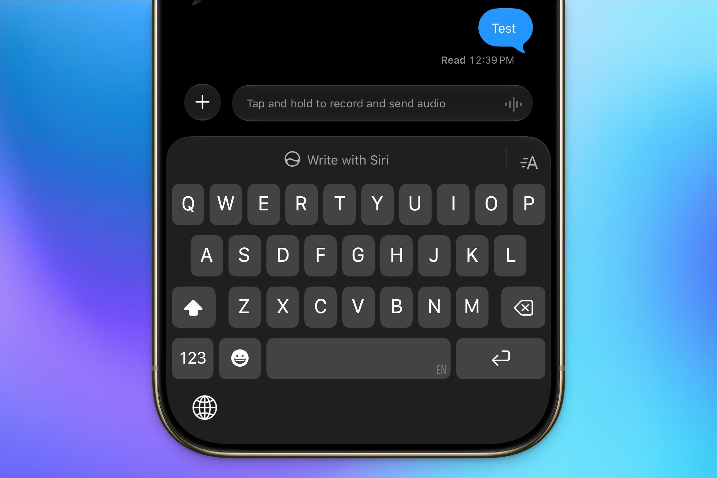 messages app screenshot in iOS 27