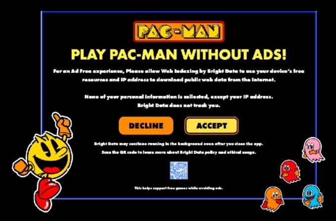 proxy server acceptance screen