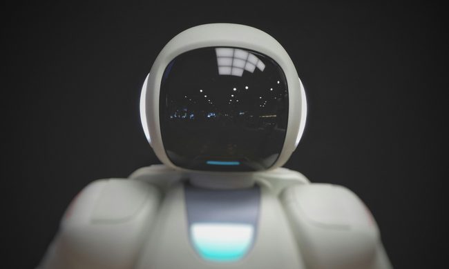 robots with black background