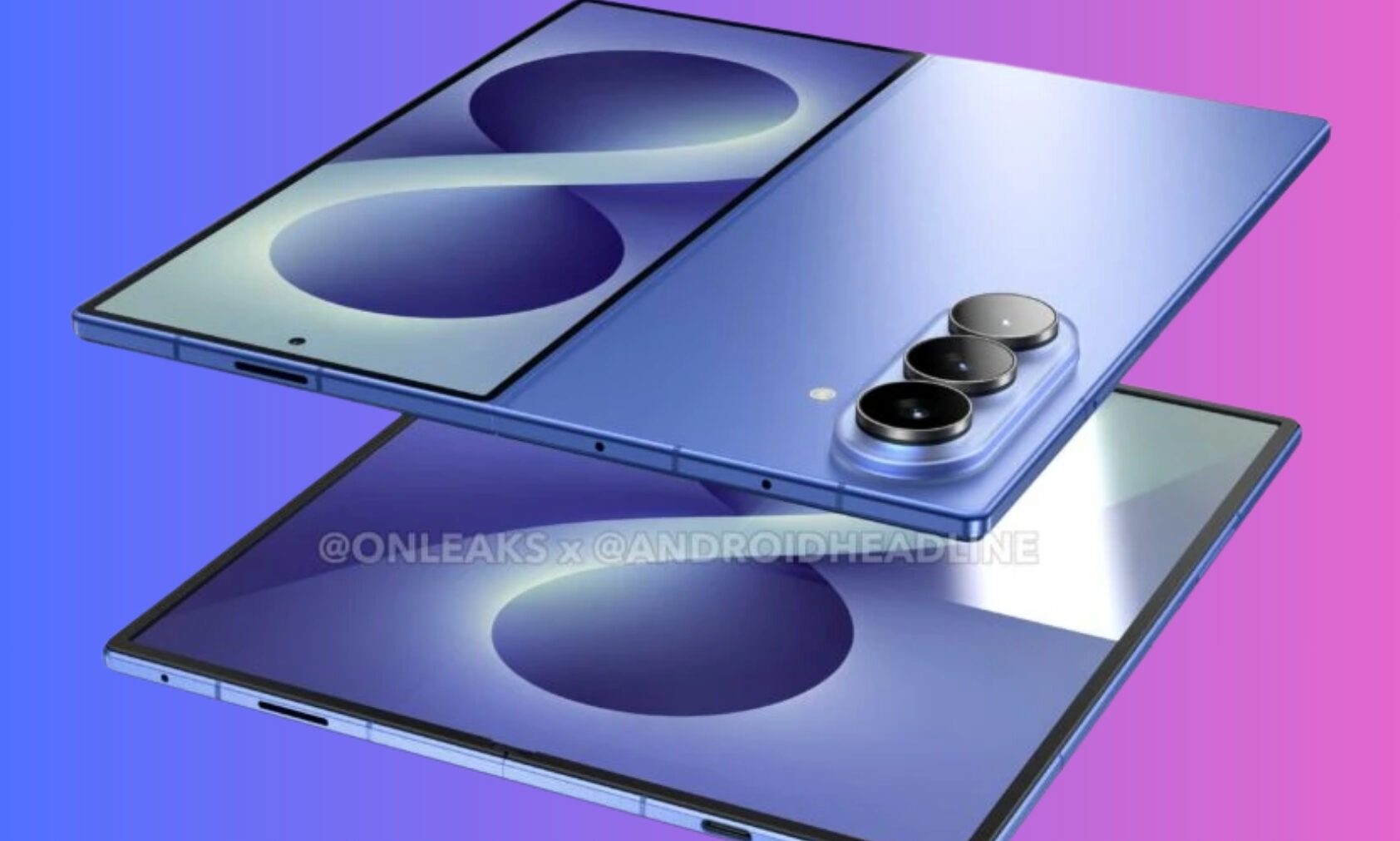 Leaked render of Samsung Galaxy Z Fold 8.