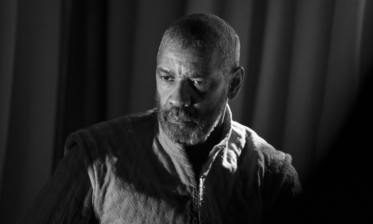 Denzel Washington playing Macbeth in The Tragedy of Macbeth (2021)