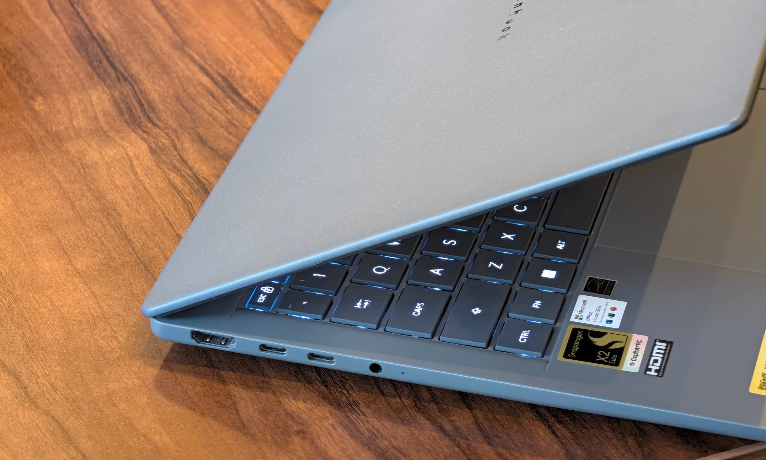 ASUS Zenbook A14 Review Ports Left Side