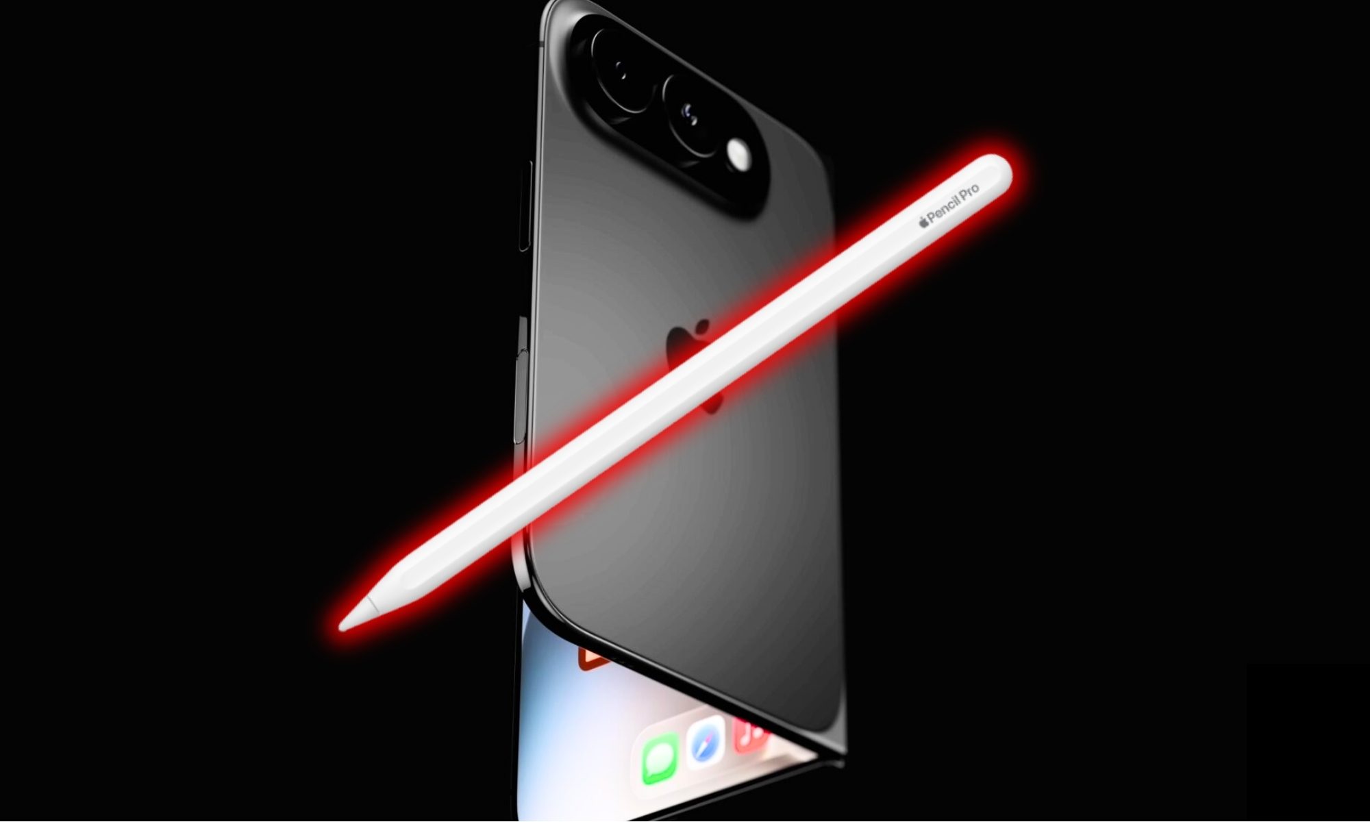 Apple apparently tested a stylus for the foldable iPhone, then