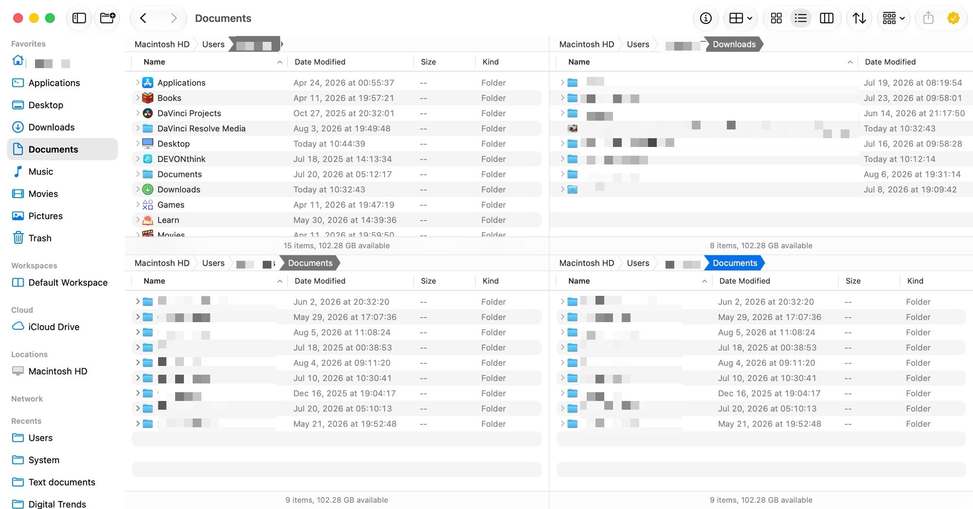 Bloom multi pane view example 2