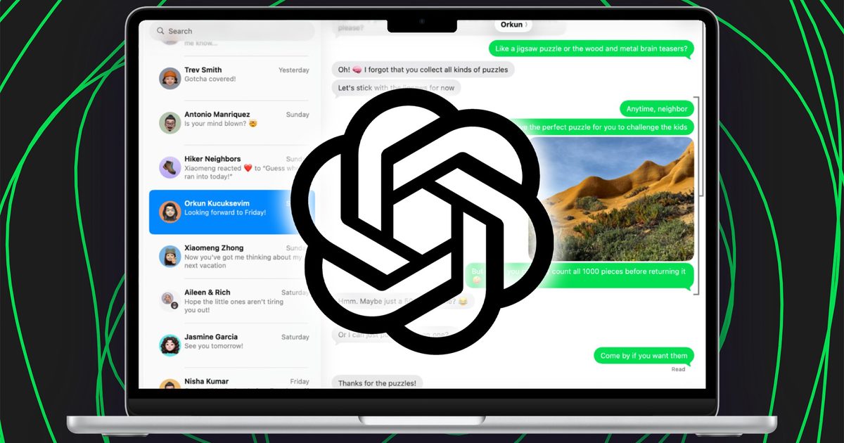 ChatGPT can now read your Apple Messages chats on Mac