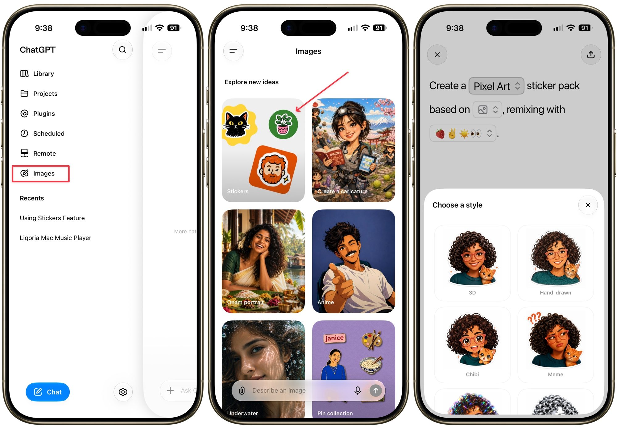 Creating stickers using chatgpt