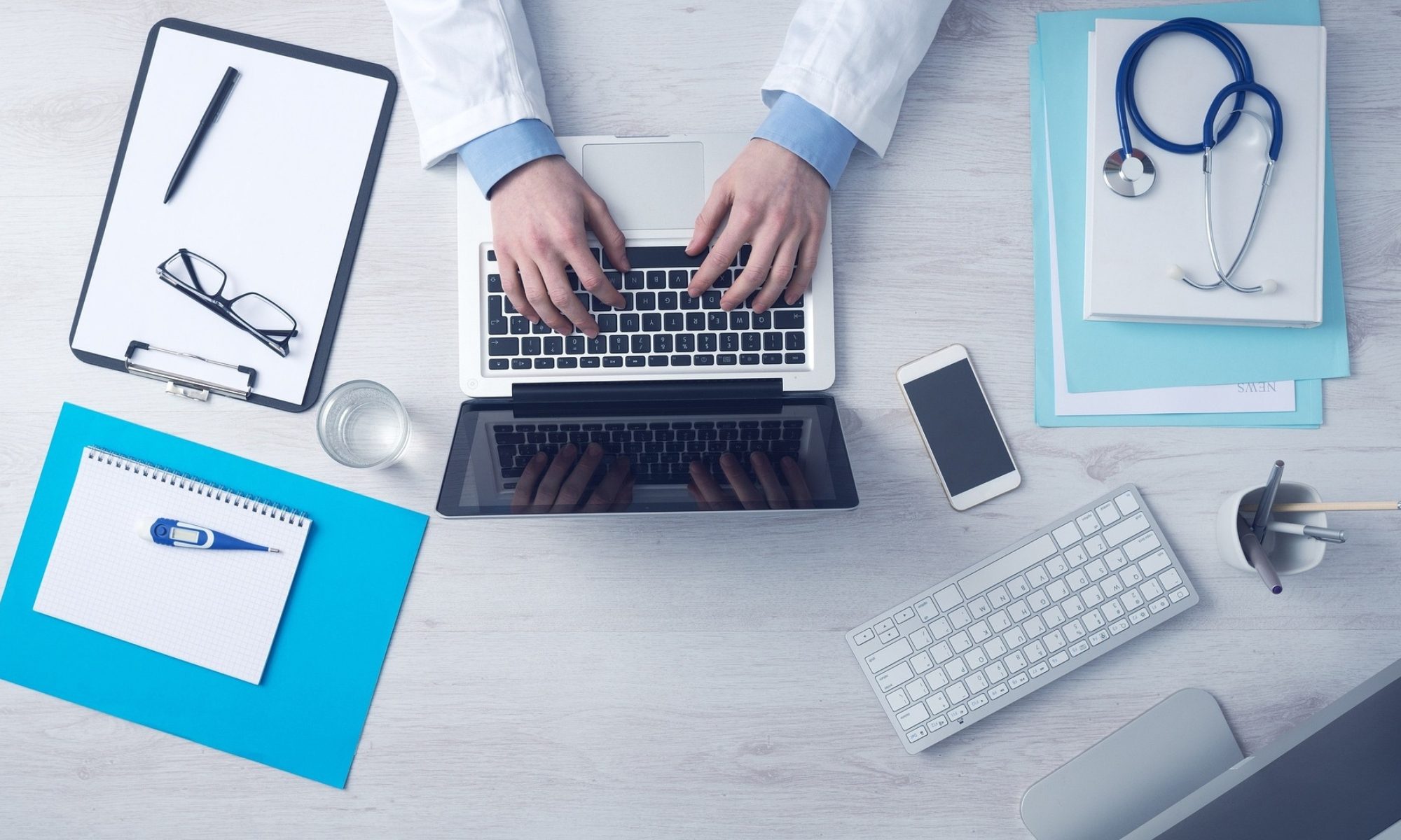 Representative image of a doctor's table.