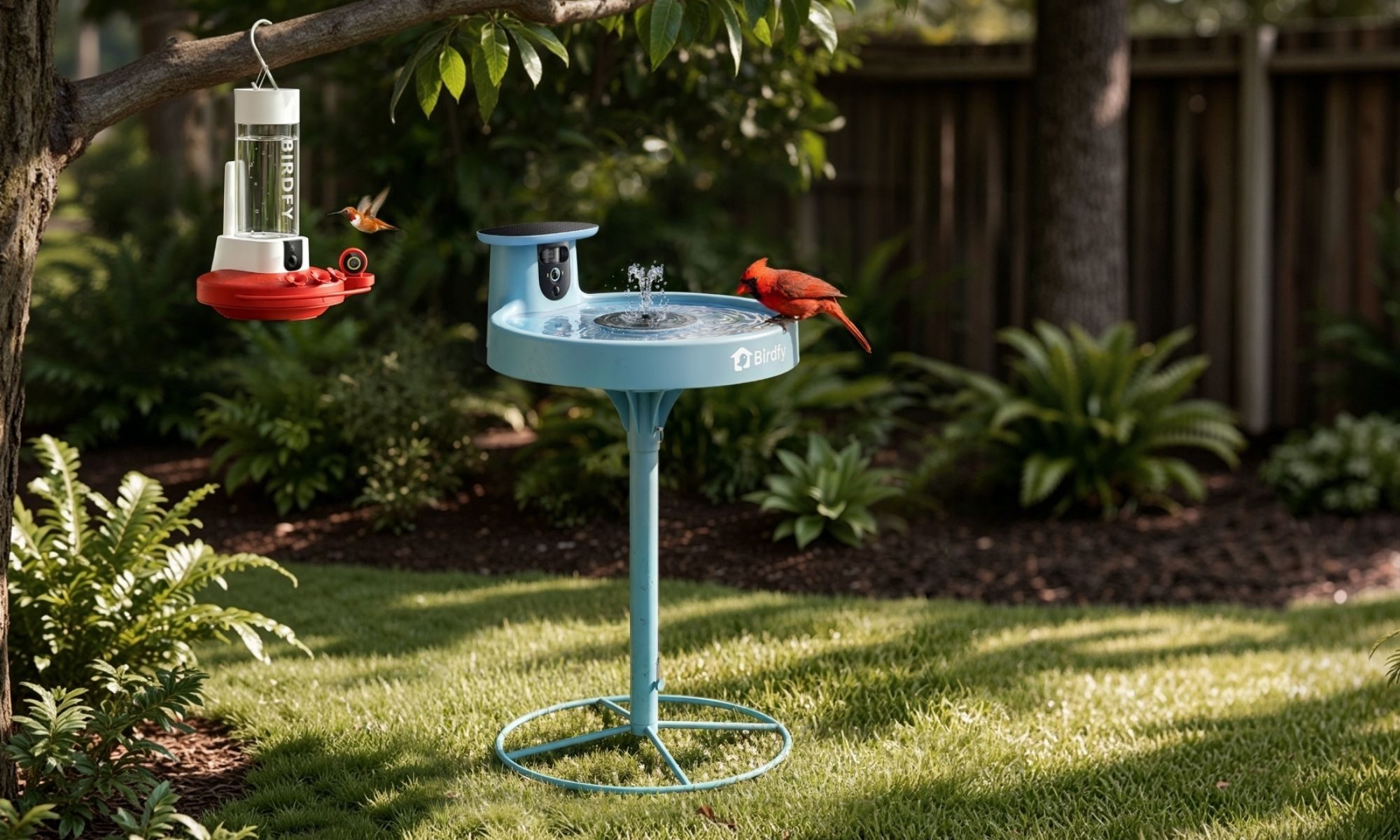 Birdfy Hum Feeder Duo Birdfy Bath Pro