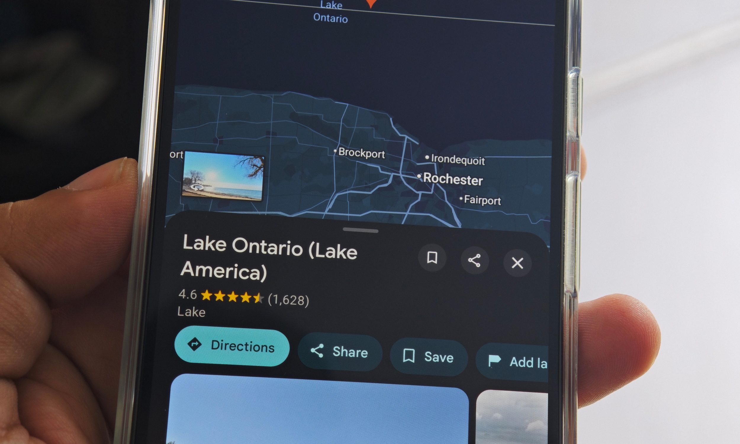 Google Maps Lake Ontario renamed to Lake America