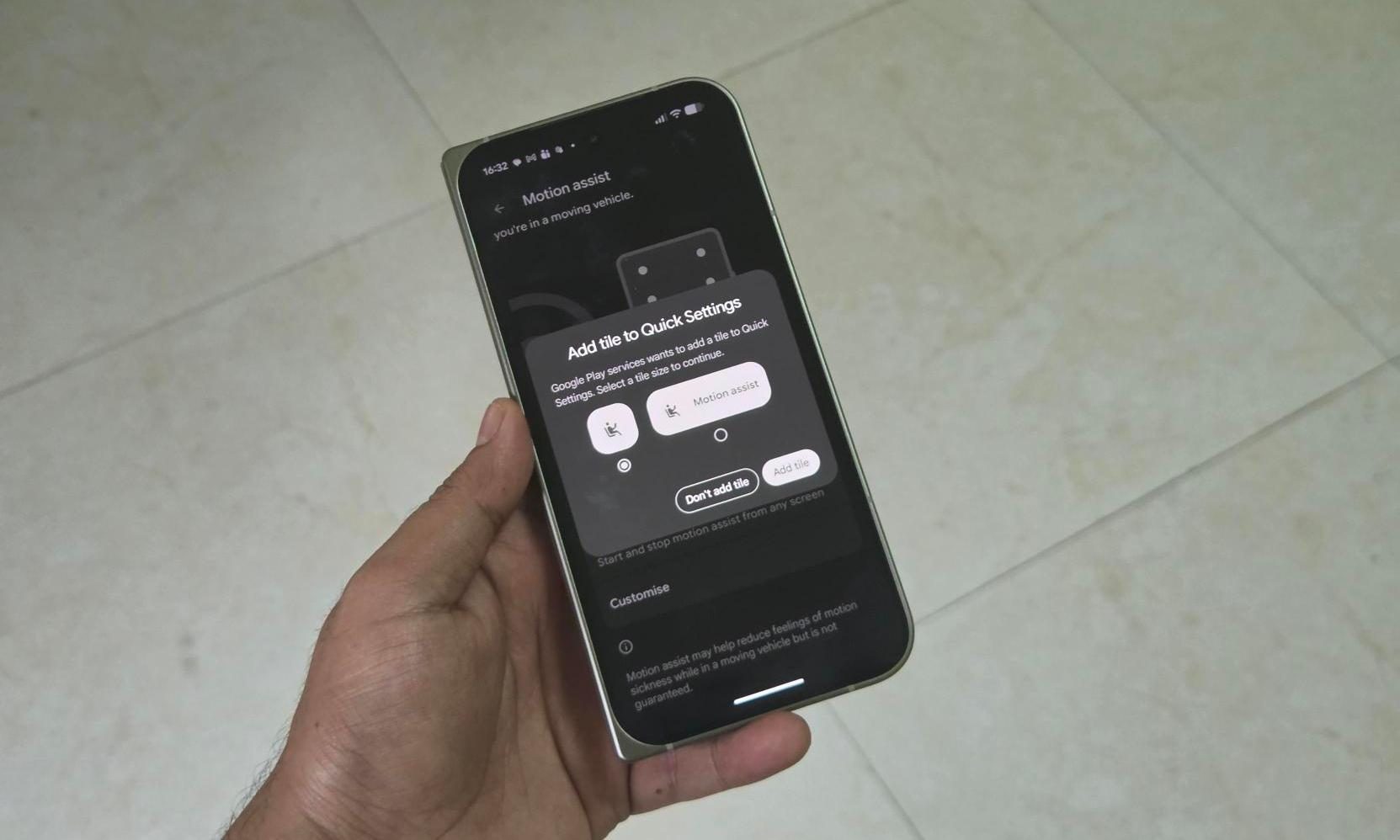 Google Pixel 11 Pro Fold running Motion Assist 3