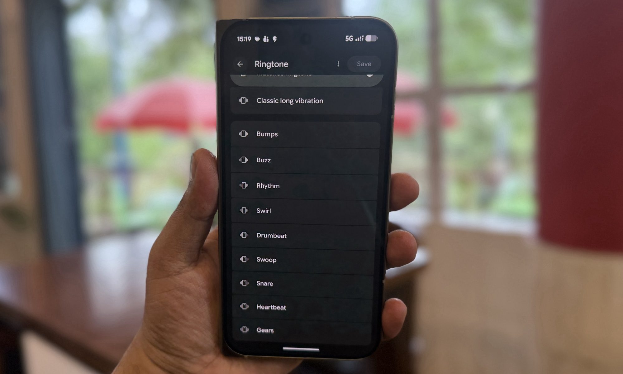 Google Pixel ringtone vibration patterns