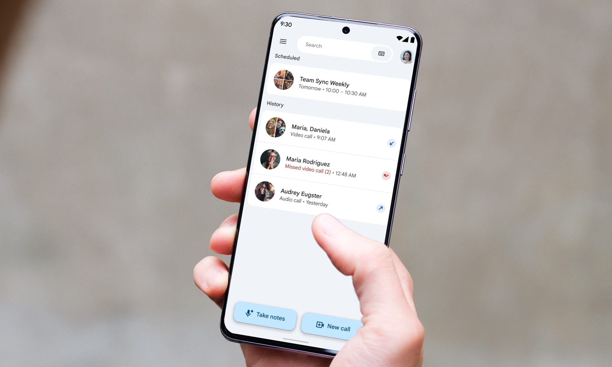 Google take notes for me feature on Android