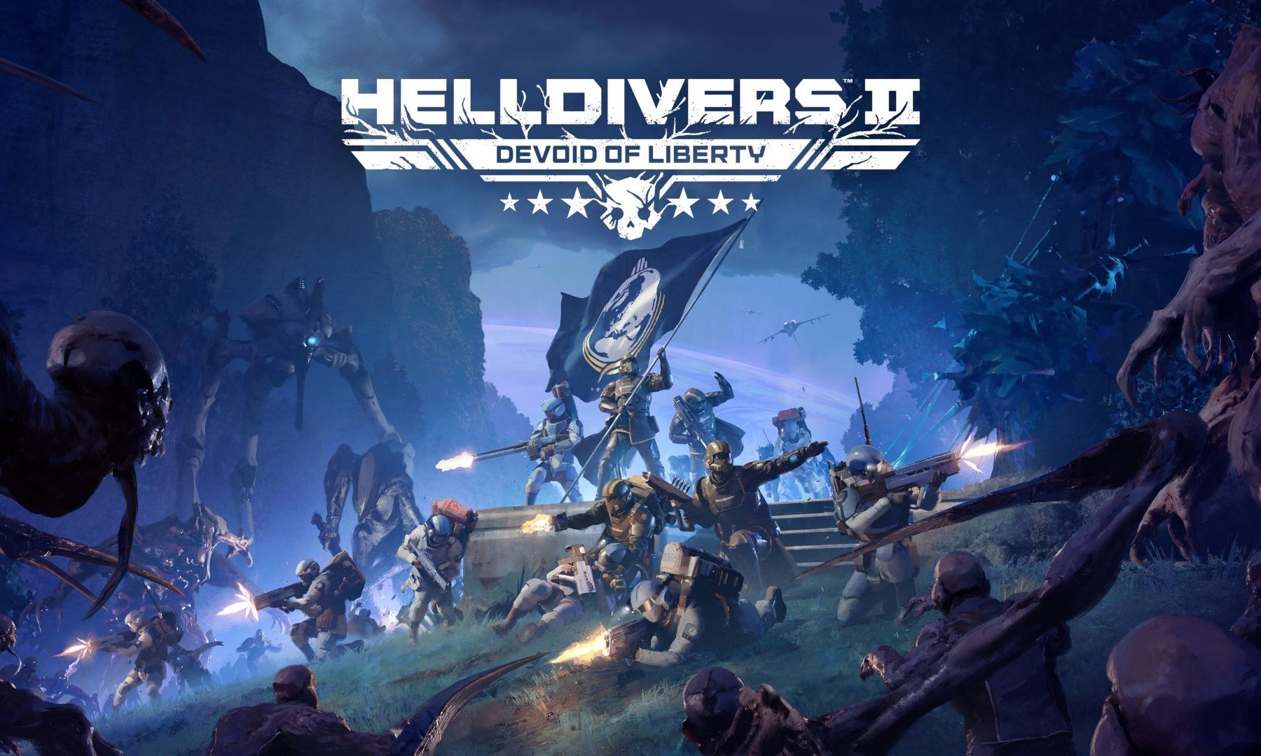 Helldivers 2 Devoid of Liberty poster