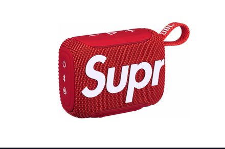 Supreme put its box logo on JBL’s tiny speakers, because just red wasn’t enough