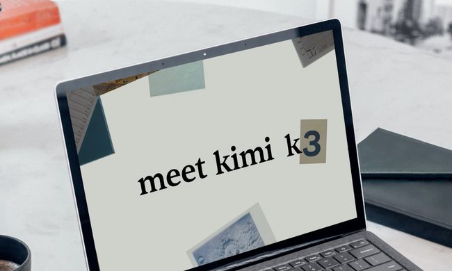 Kimi K3 open on Microsoft surface laptop