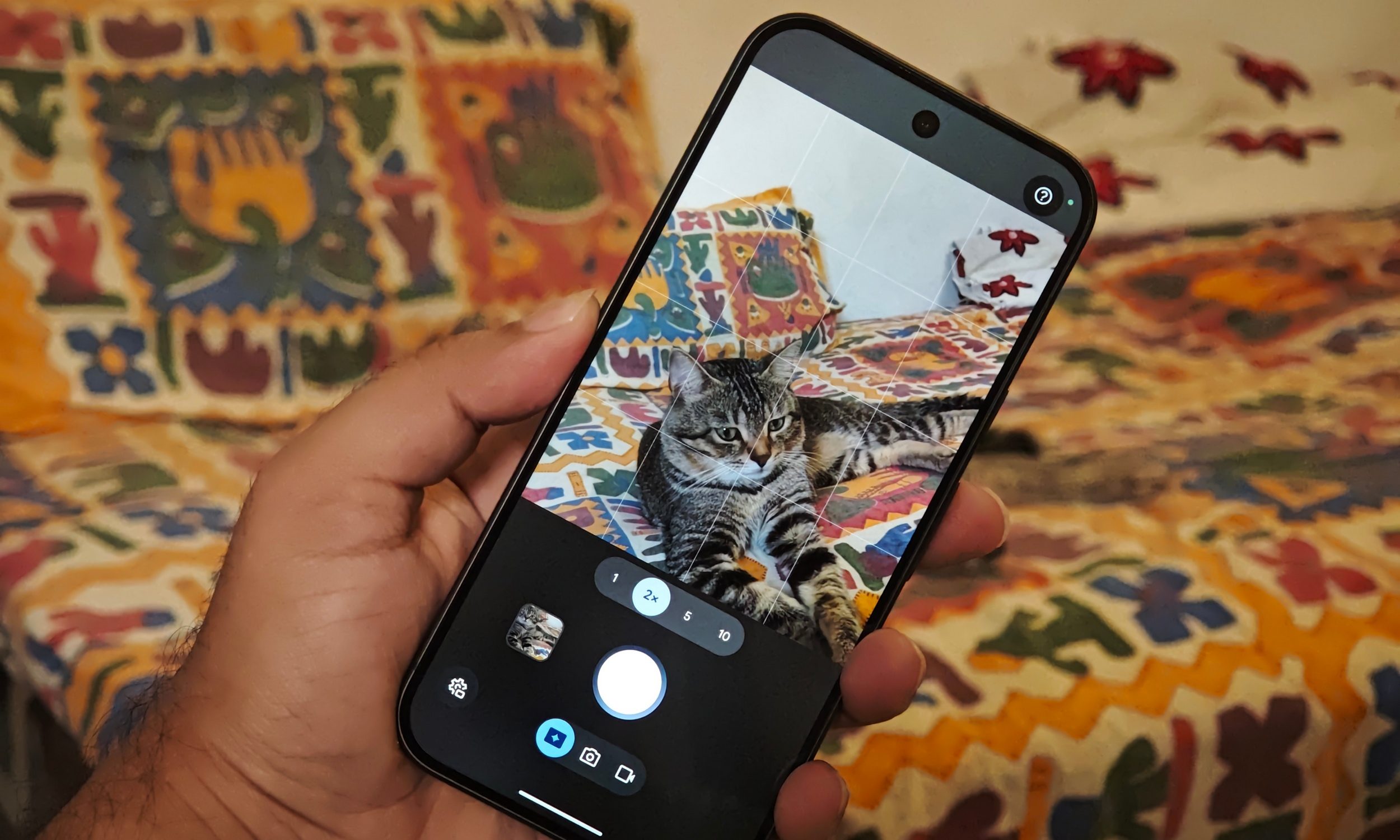 Magic Capture on the Google Pixel 11 Pro with cat in the viewfinder