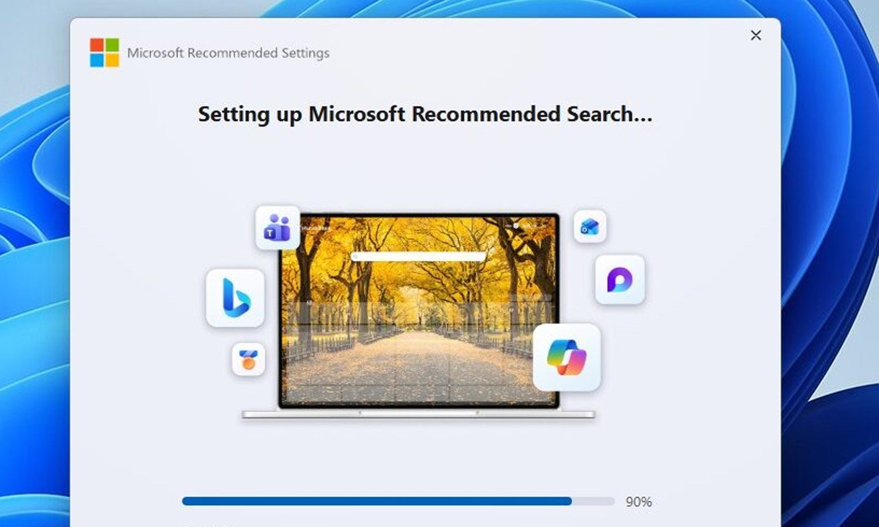 Microsoft's new Windows 11 app pushes Bing as default search in Chrome, Firefox, and Brave; Chrome fights back with 'Change back to Google Search?' prompt