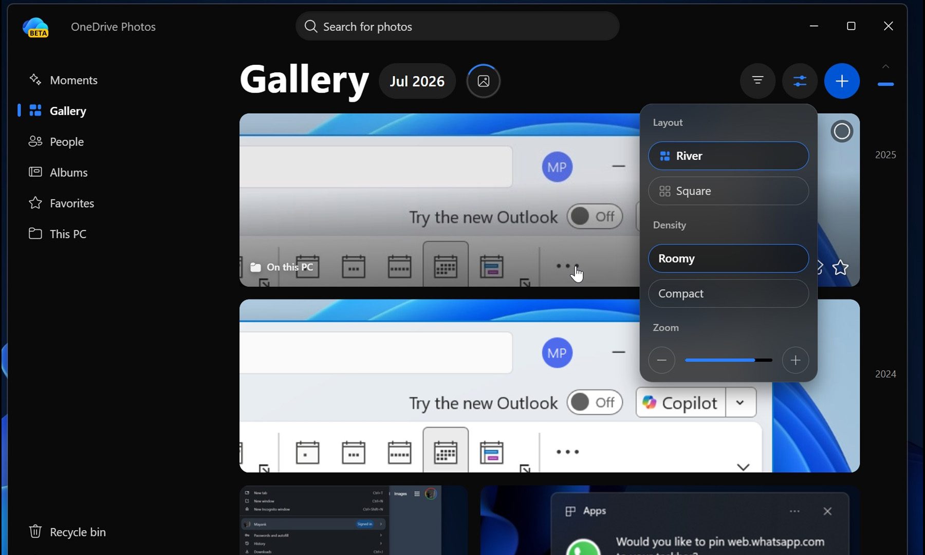OneDrive Photos App for Windows 2