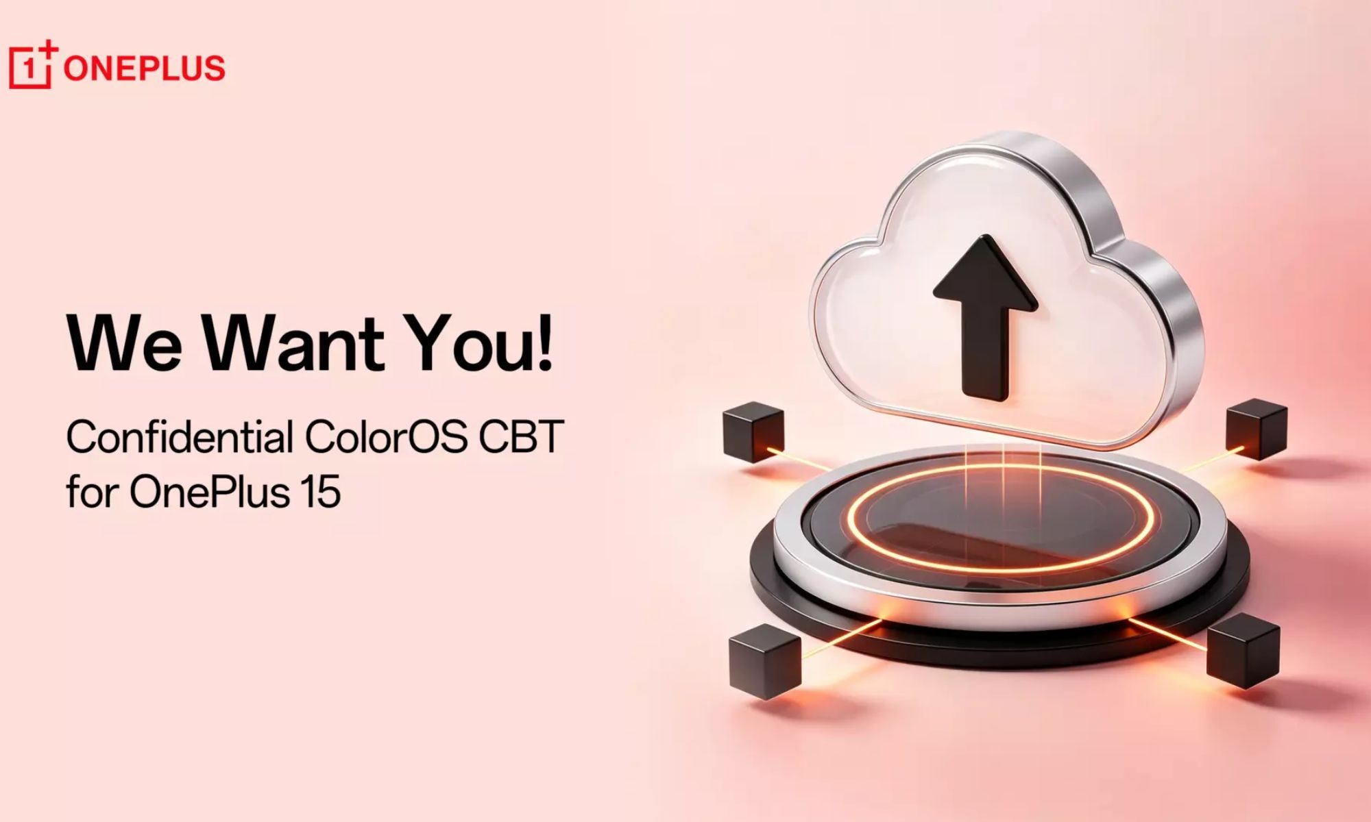 OnePlus 15 ColorOS beta announcement banner