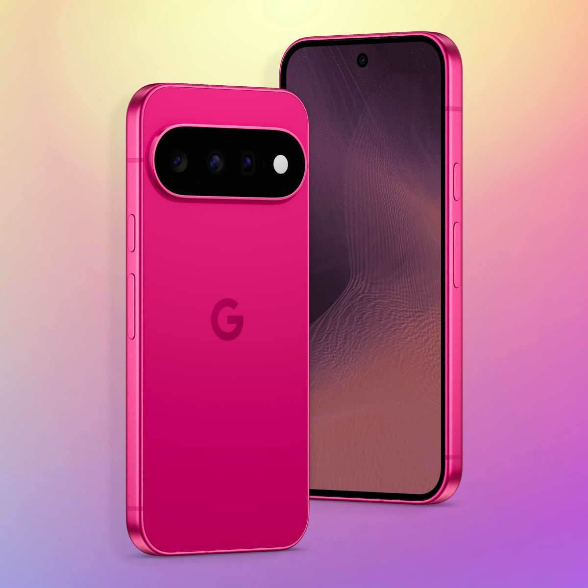 Pixel 11 hibiscus on gradient background