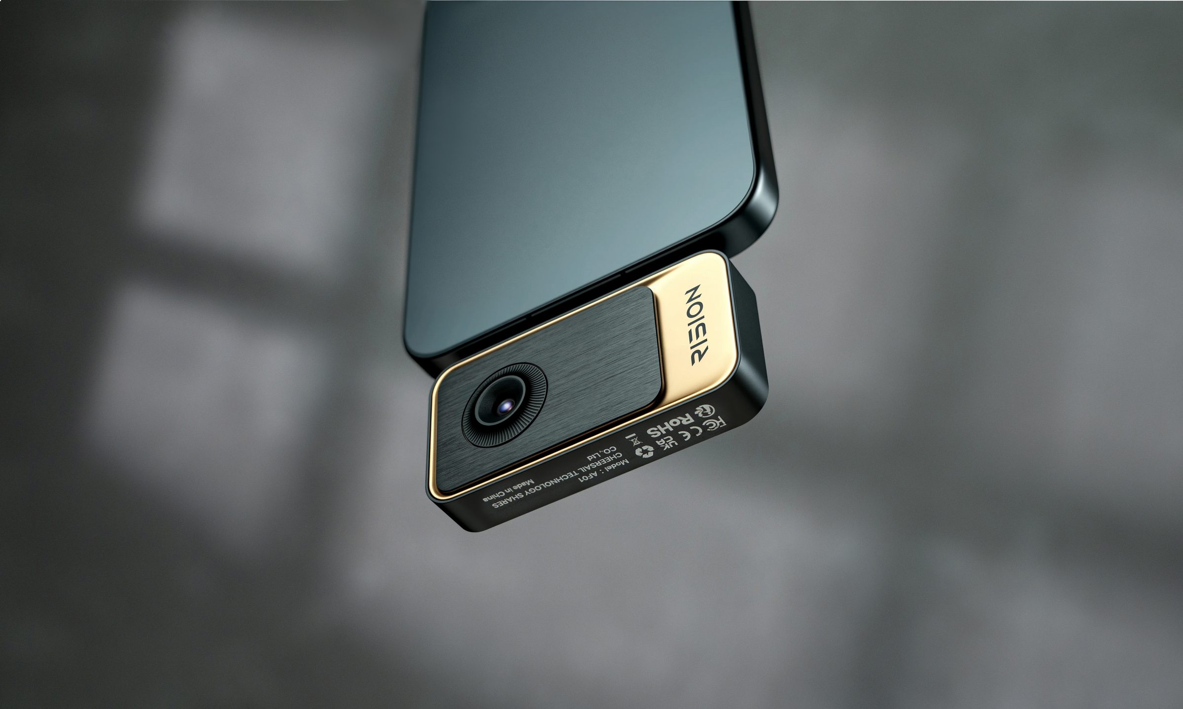 RISION Magic attached to a phone