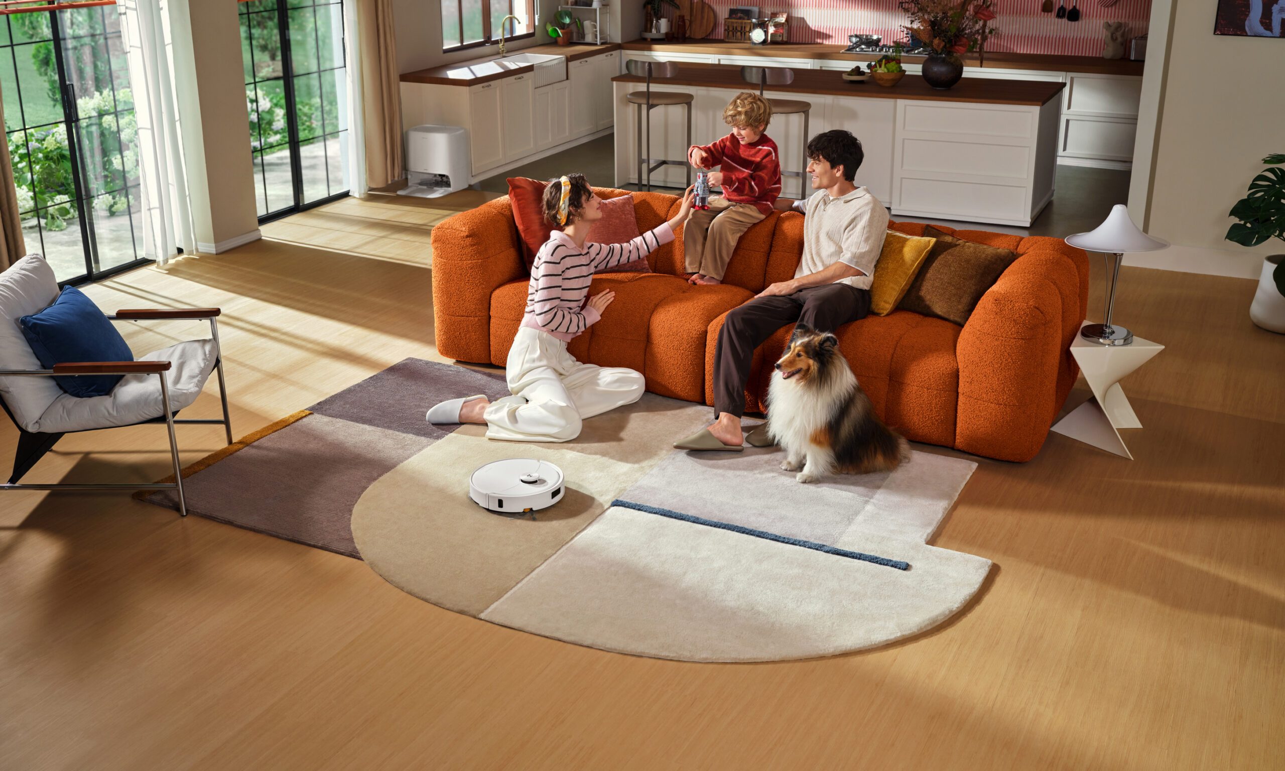 Roborock Qrevo 2 Pro robot vacuum cleaner on carpet