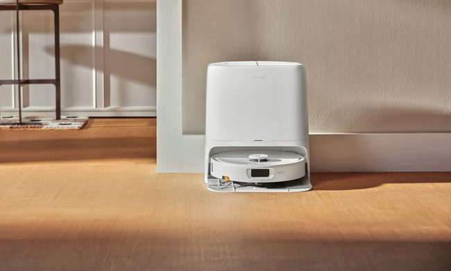Roborock Qrevo 2 Pro robot vacuum cleaner in a room