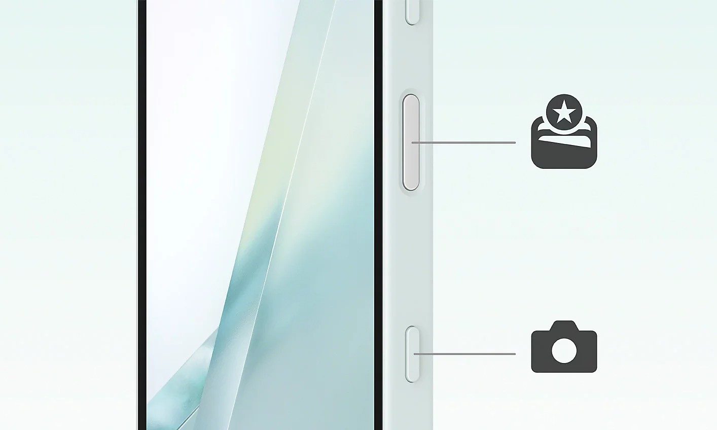 Sony Xperia 10 VIII has camera shutter button