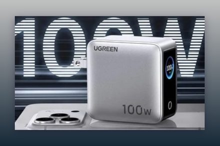 Ugreen’s latest travel adapter packs 100W, four ports, and a screen into one charger
