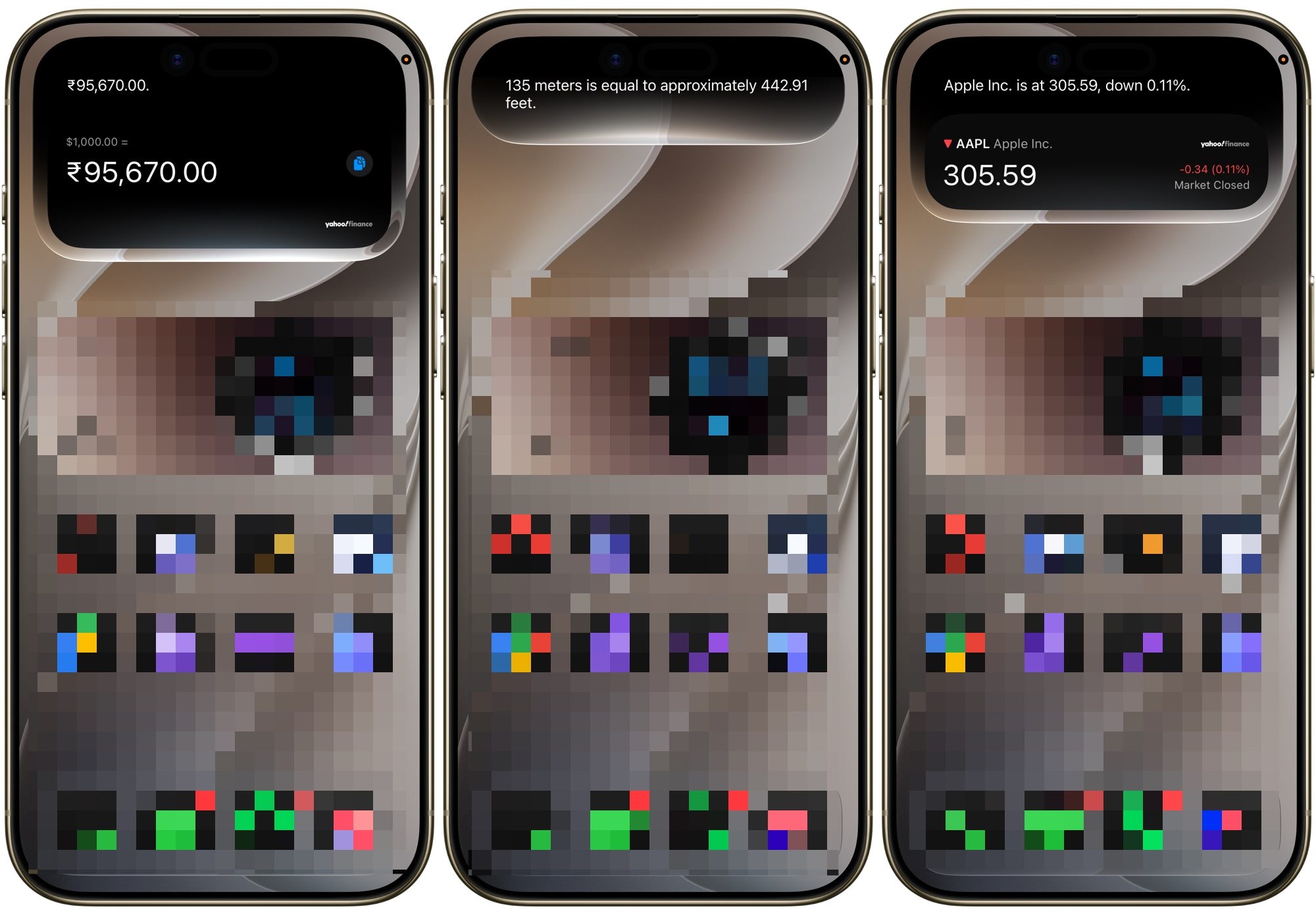 Using Siri AI for currency conversions, calculations, and timers