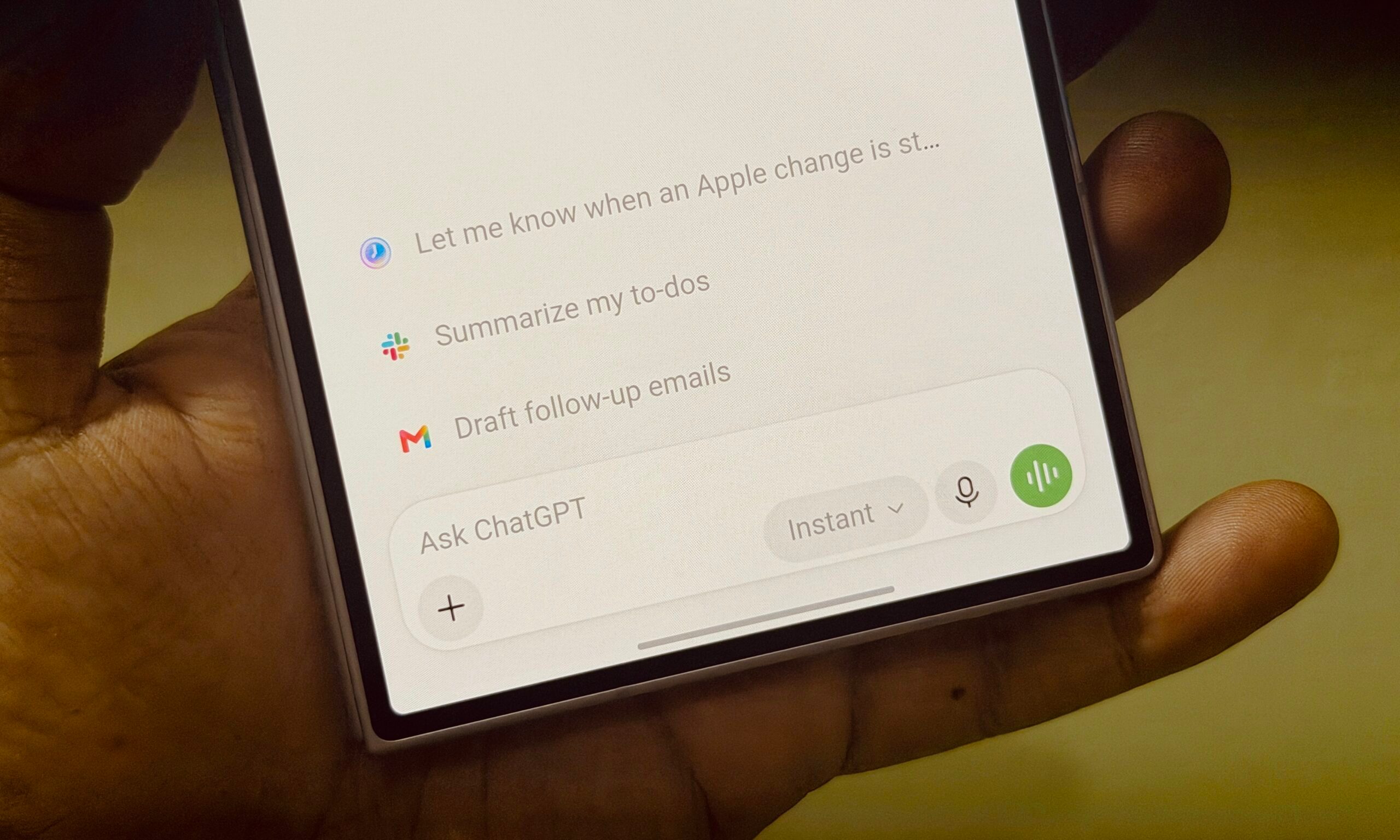 ChatGPT chat interface.