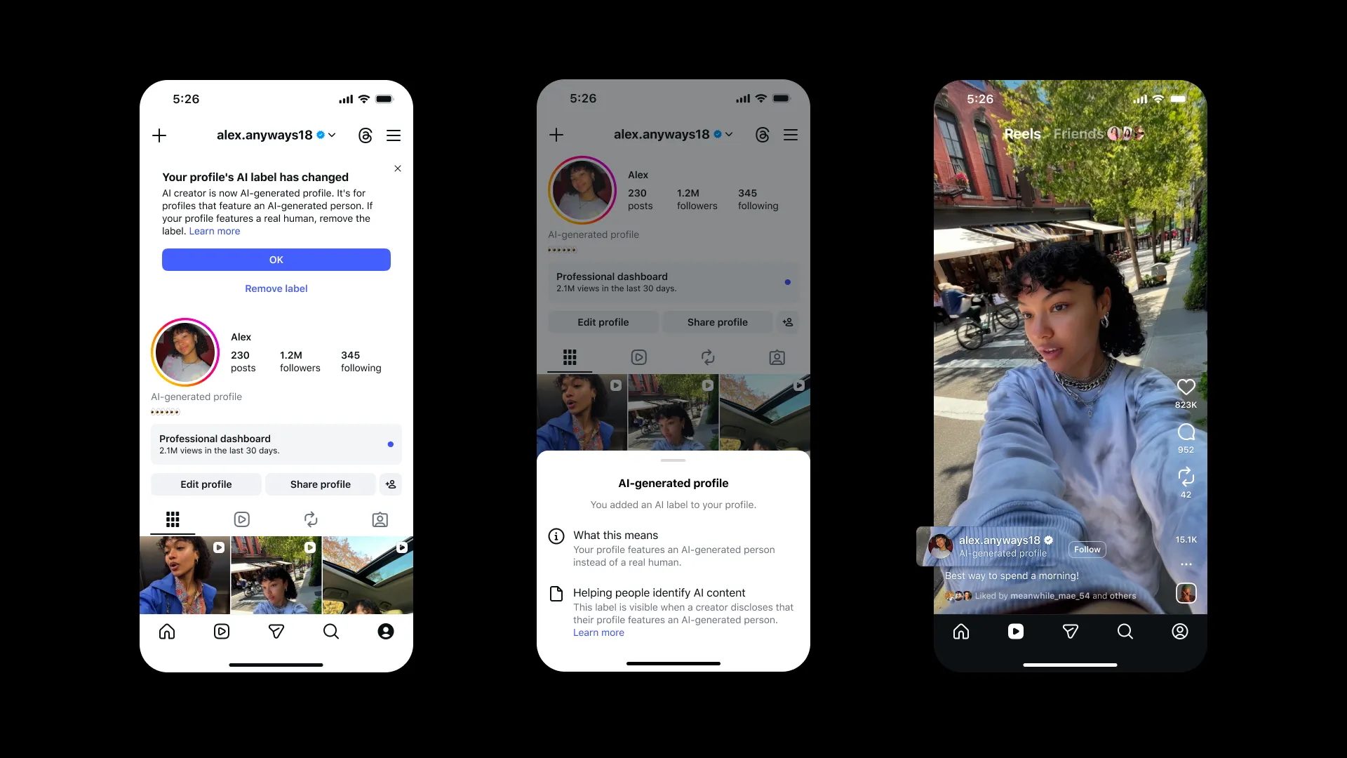 instagram-ai-generated-influencer-profile-label