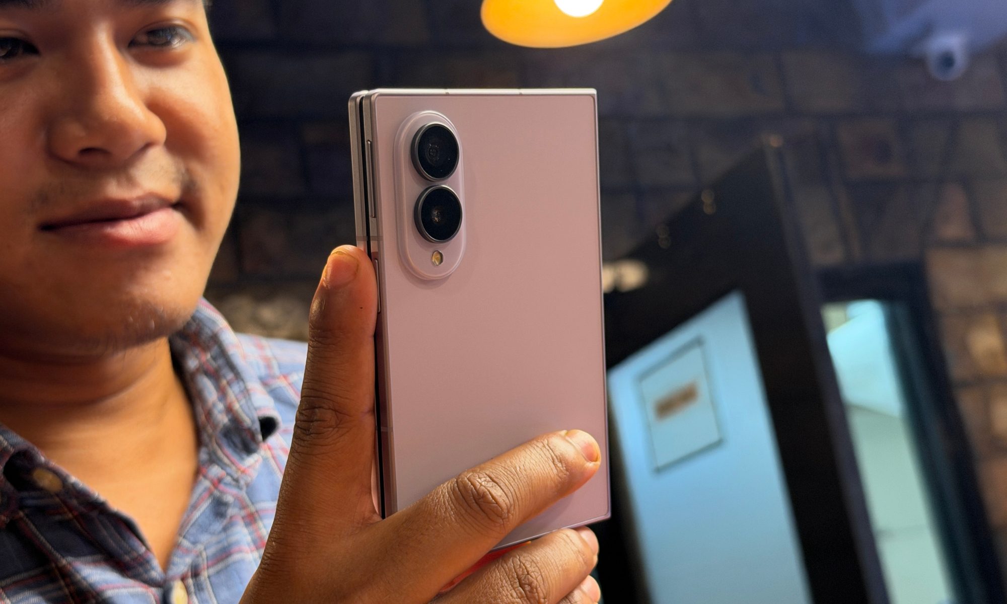 Samsung Galaxy Z Fold 8 rear face.