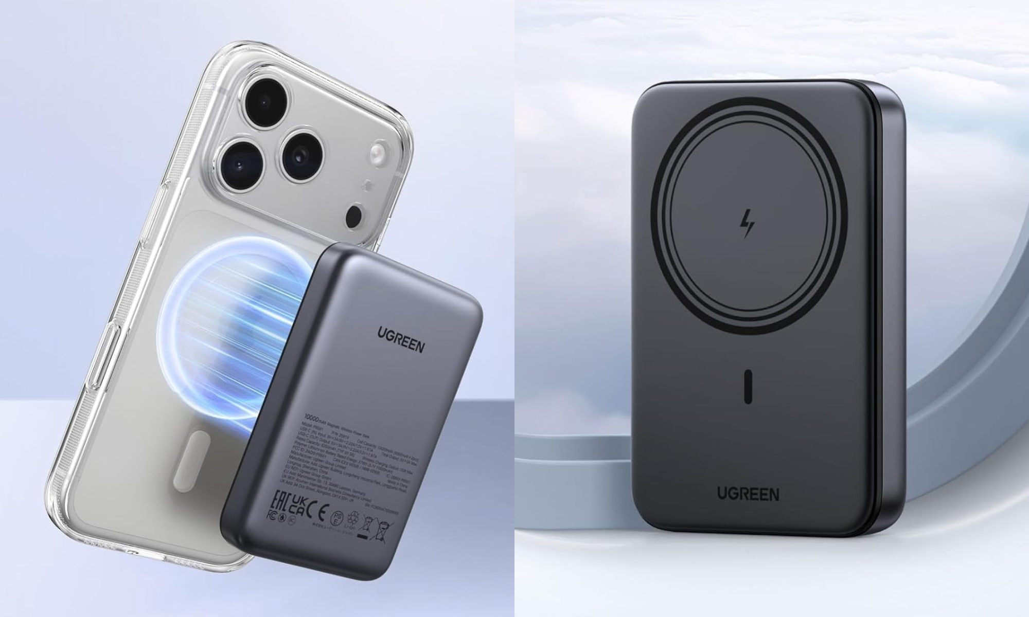 UGREEN 10000mAh Magnetic Power Bank PD 20W USB-C for iPhone 18 Pro