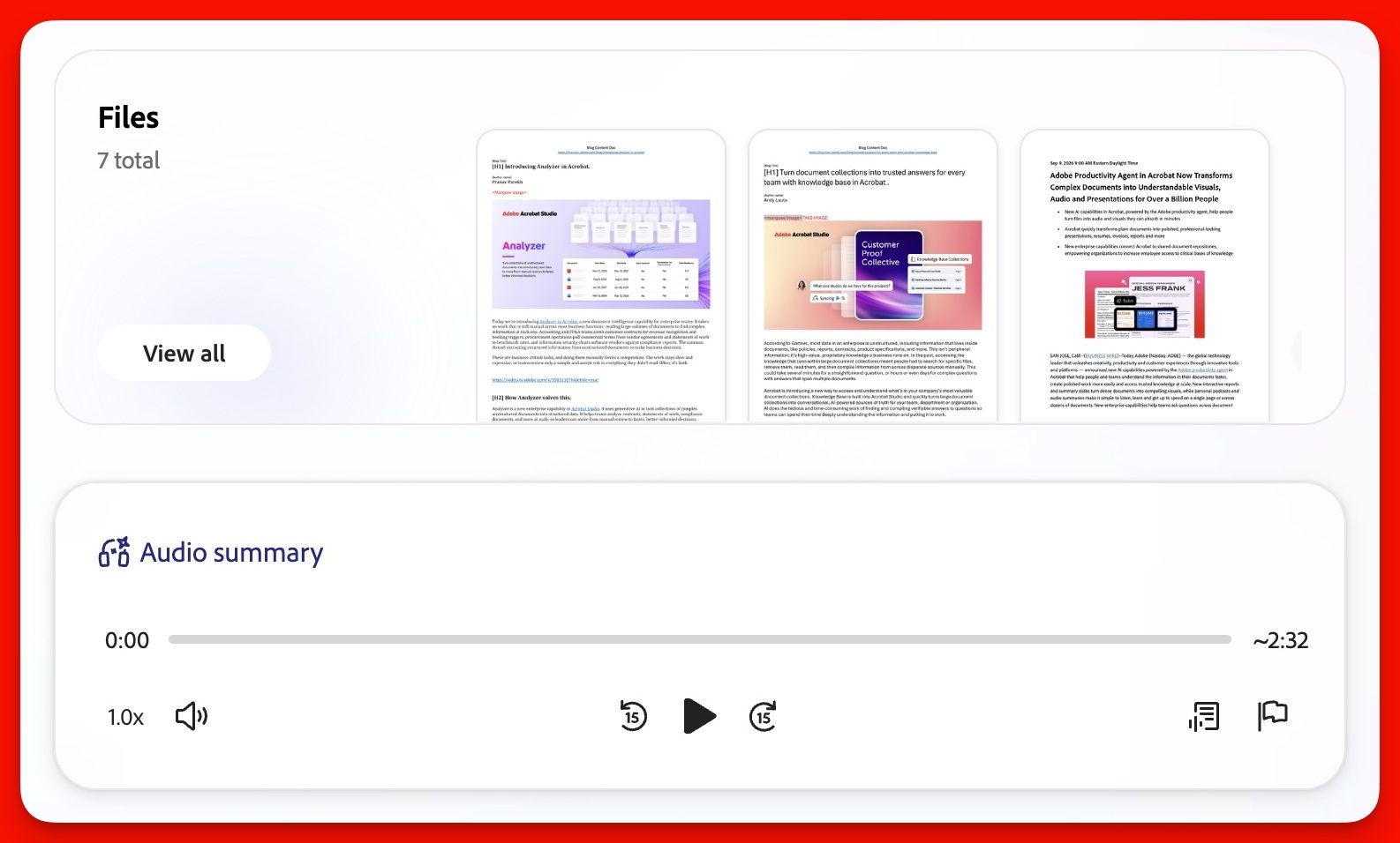 Adobe Acrobat creating podcast