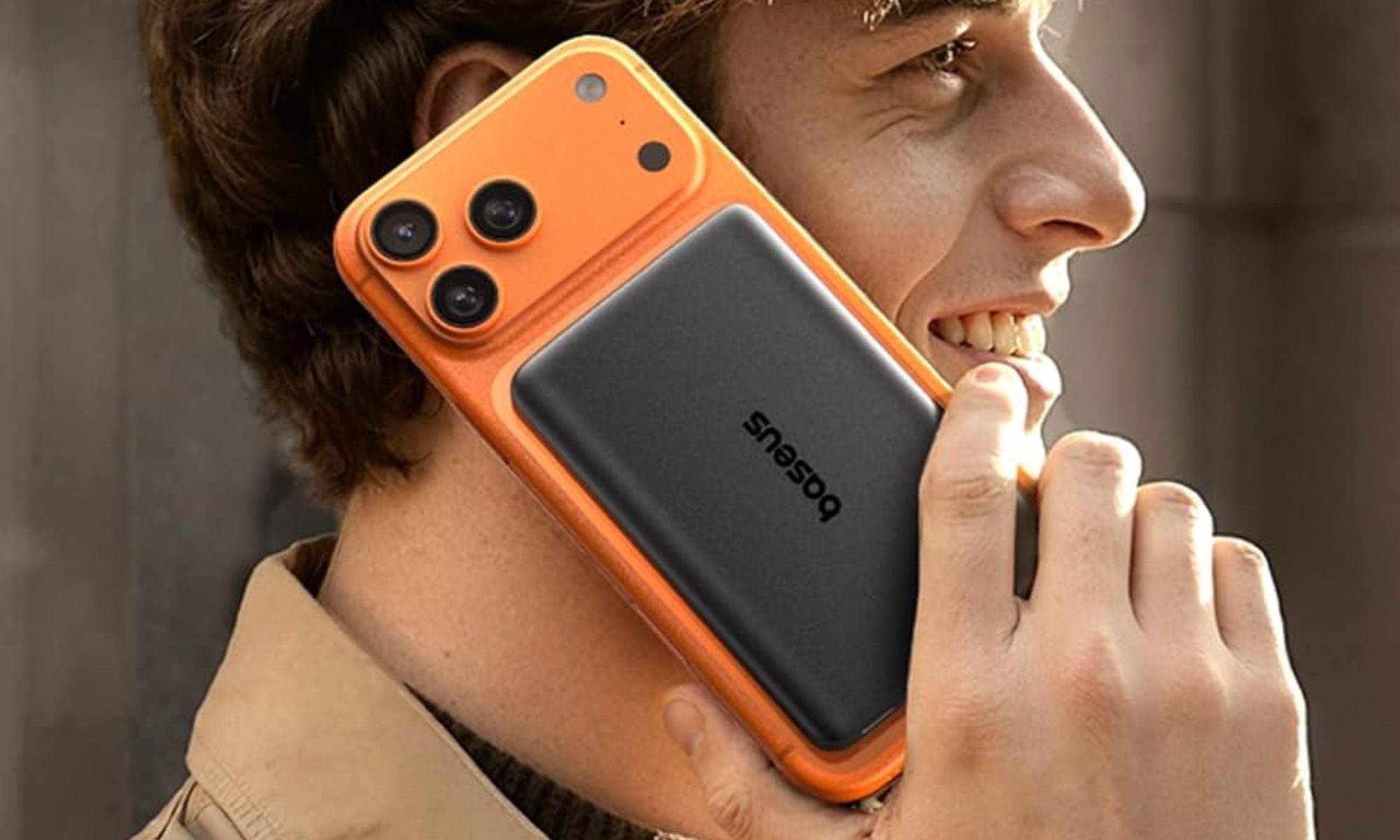 Baseus 10,000 mAh wireless powerbank.
