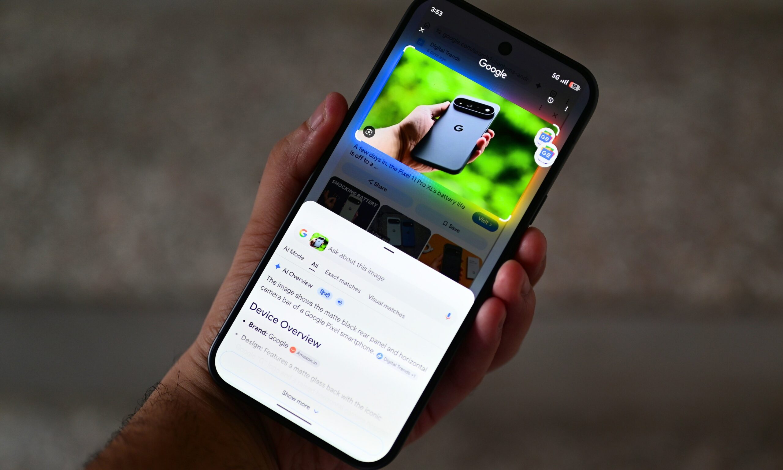 Circle to Search on Pixel 11 Pro XL.