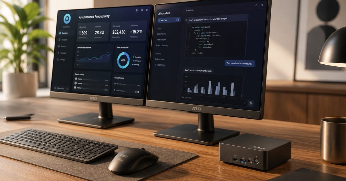 MSI Cubi NUC AI+ 3MG – Desempenho de nível empresarial em um desktop de 0,5 litro