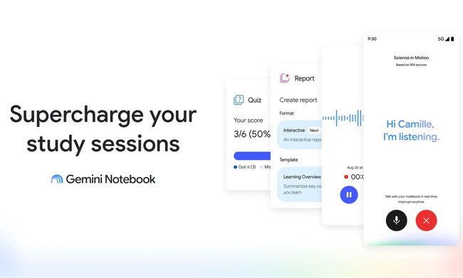 Gemini Notebook update for students