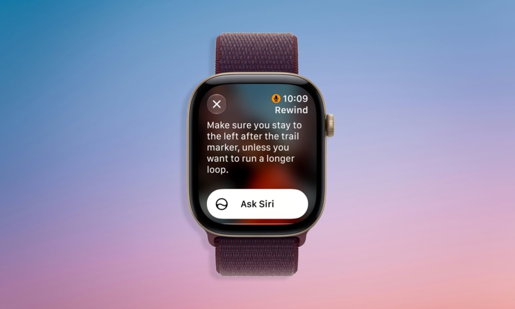 Live Rewind on an Apple Watch