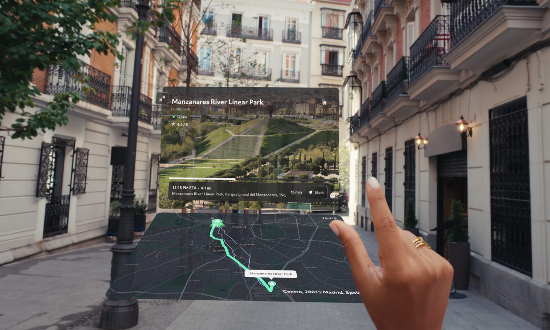 Navigation on the Snap SPECS