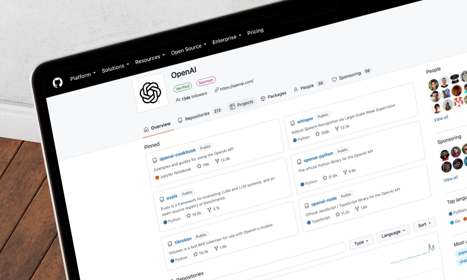 OpenAI GitHub page
