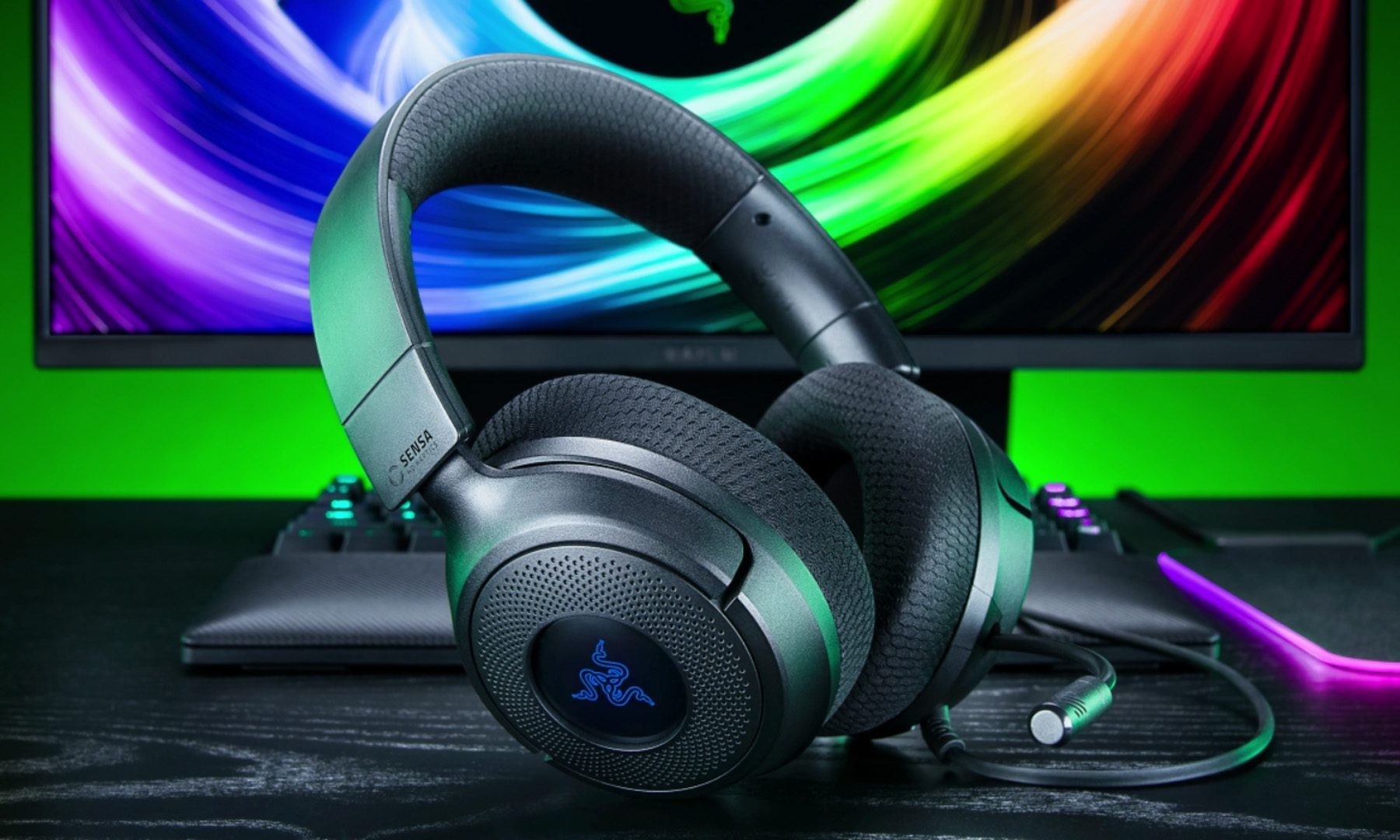 Razer's Kraken V4 X Sensa wants to add haptics to your gaming