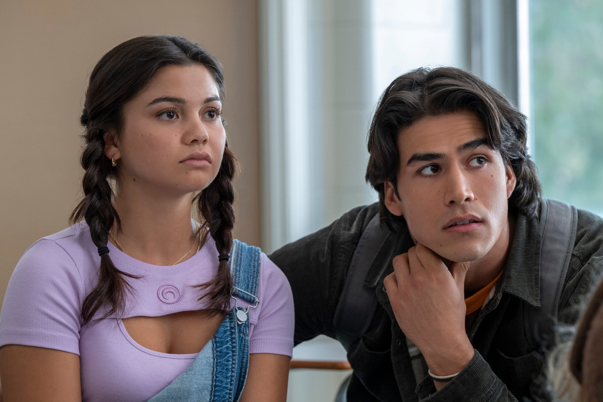 Siena Agudong and Joel Oulette in the Prime Video series, Carrie.