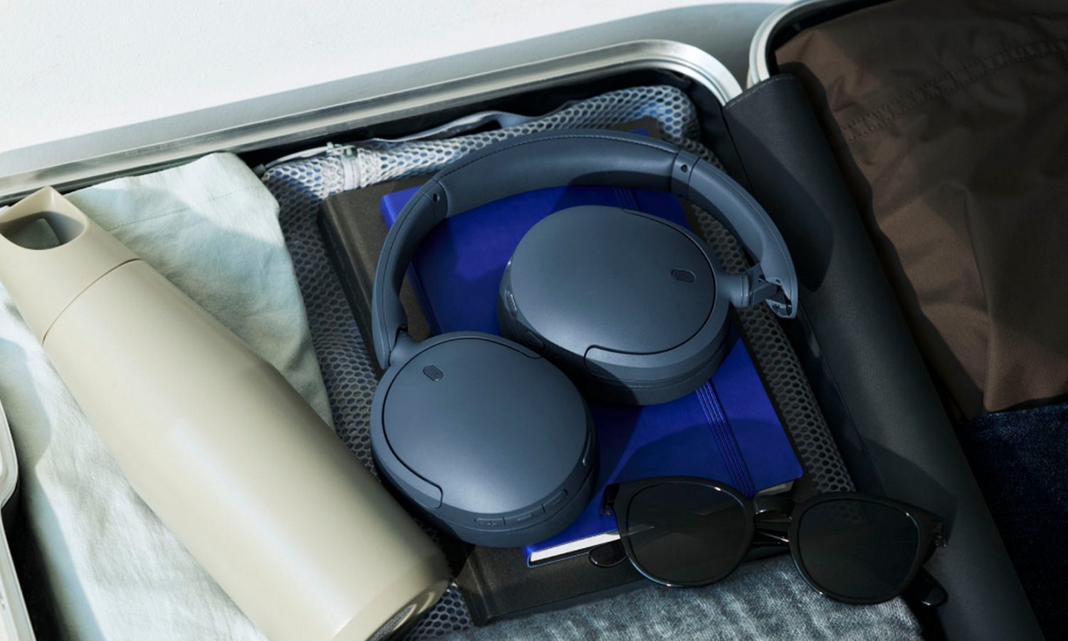 Sony WH-CH730N in a suitcase