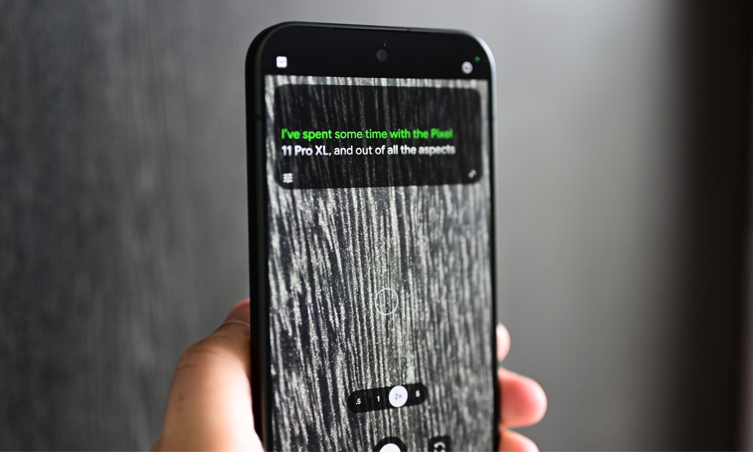 Teleprompter on the Pixel 11 Pro XL